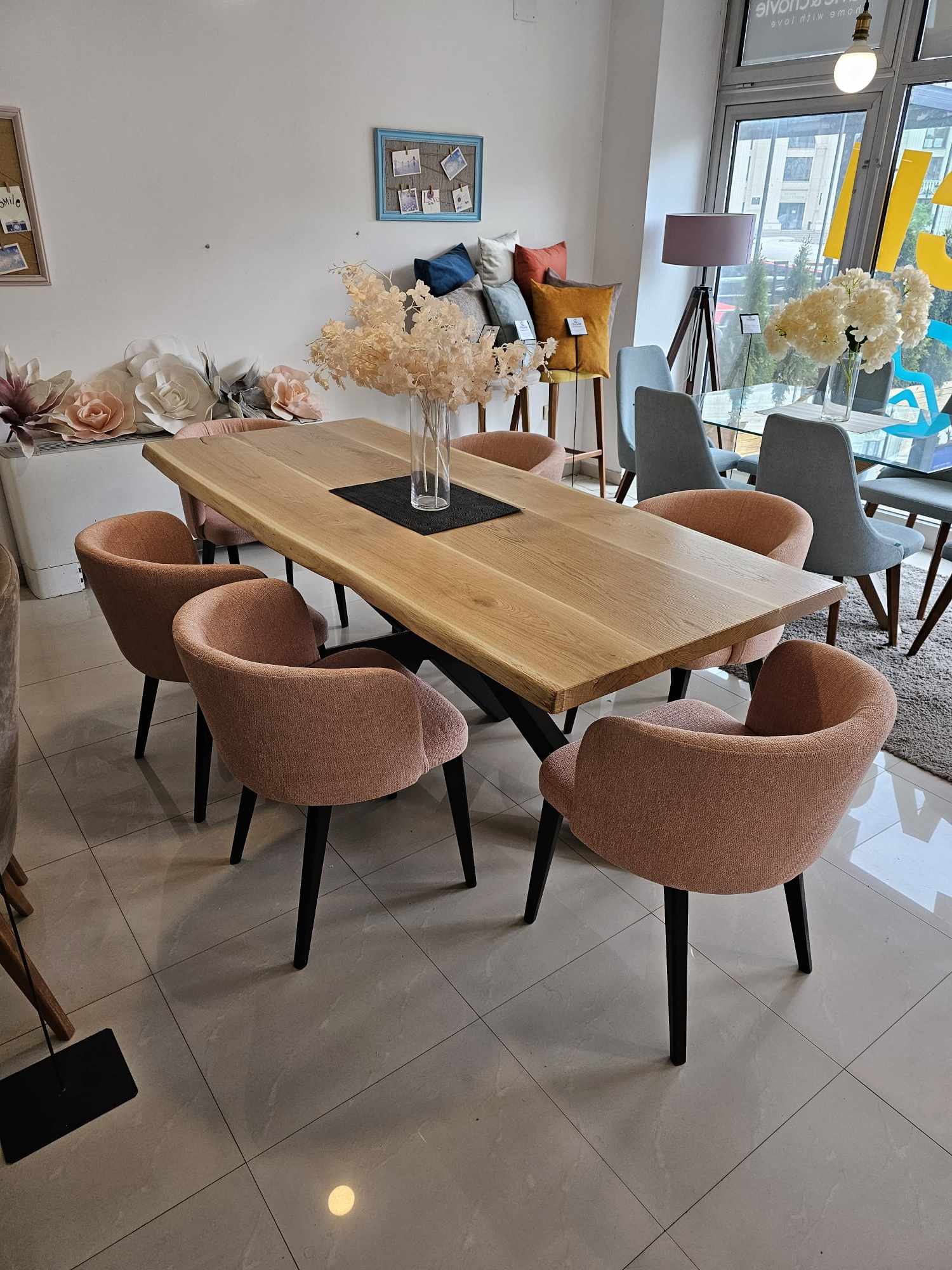 Jedilni set / akcija 6+1 stolov plus miza / Трпезариска маса Сицилија / Trpezariska Masa Sicilija
/ Dinning set Sicily + Ava Chairs / Miza in stoli Sicilija